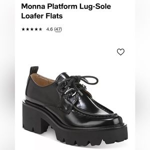 Monna Lace Up Lug Sole Loafer
